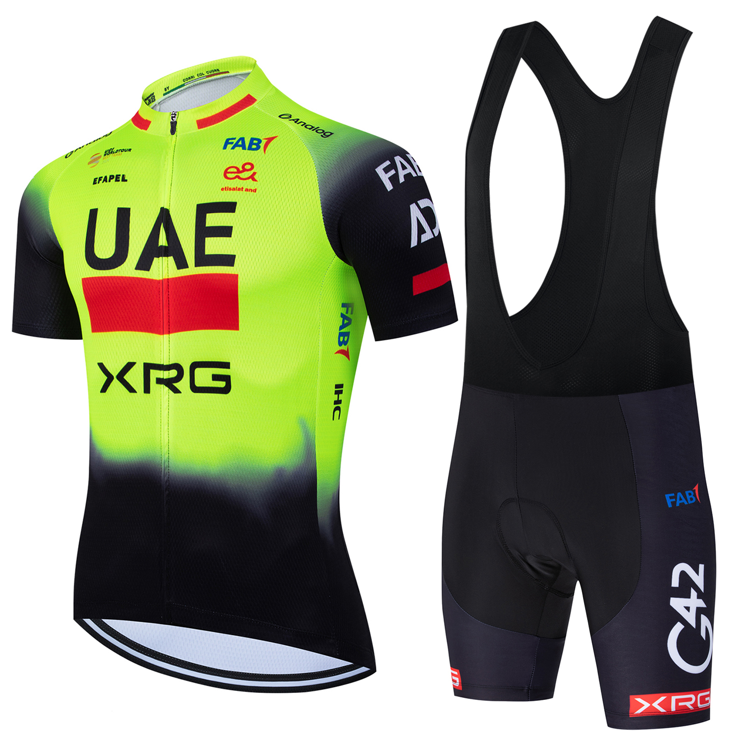 Cycling Commuter Pants - Fluorescent Yellow UAE Cycling Jersey Shorts