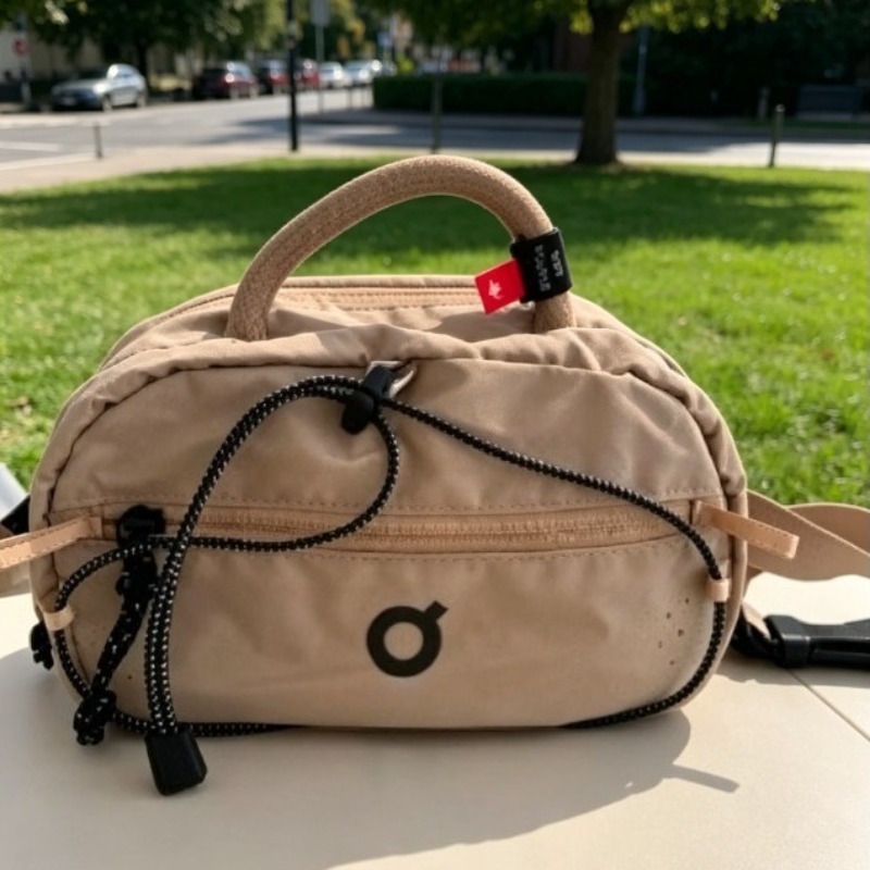 Cycling Commuter Bag - Trendy Nylon Small Square Bag for