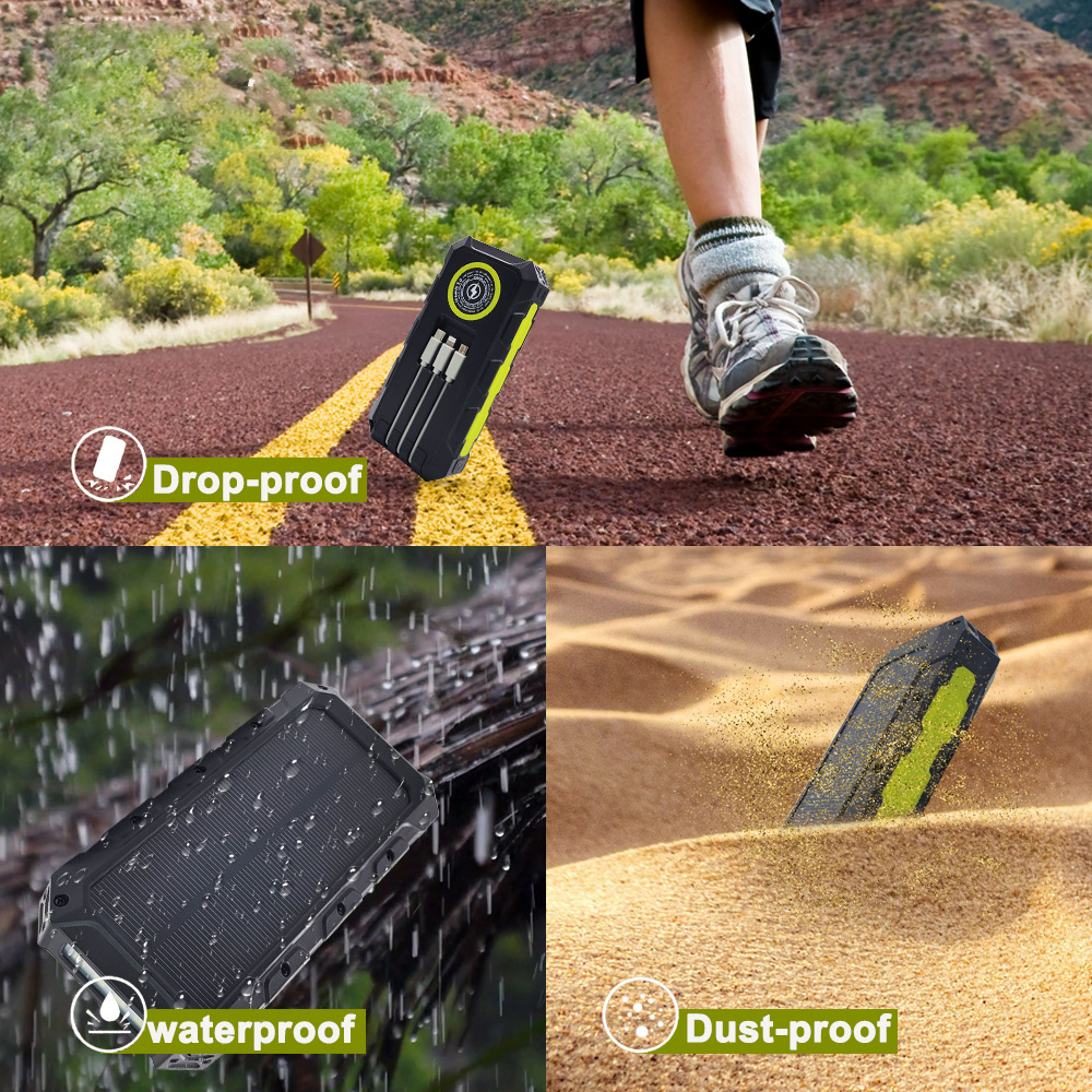 30000mAh Power Bank Waterproof - Usb Charger Dynamo ulasan dan harga