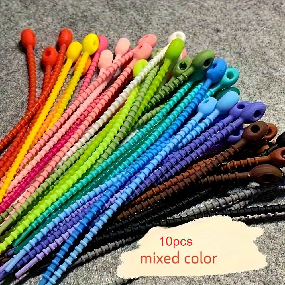 10pcs Silicone Cable Ties - Re - Cable Lock Flexible ulasan dan harga