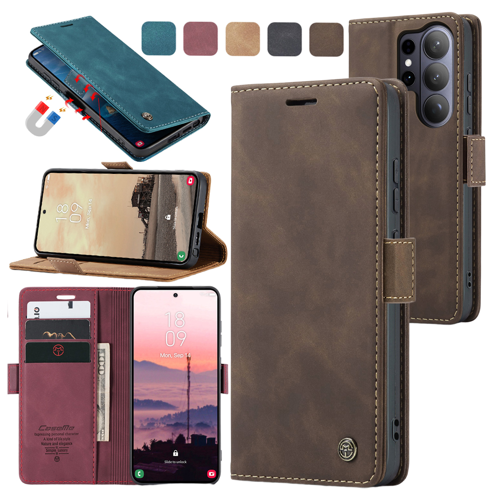 Flip Leather Case for Samsung  - Kickstand Adjustable ulasan dan harga