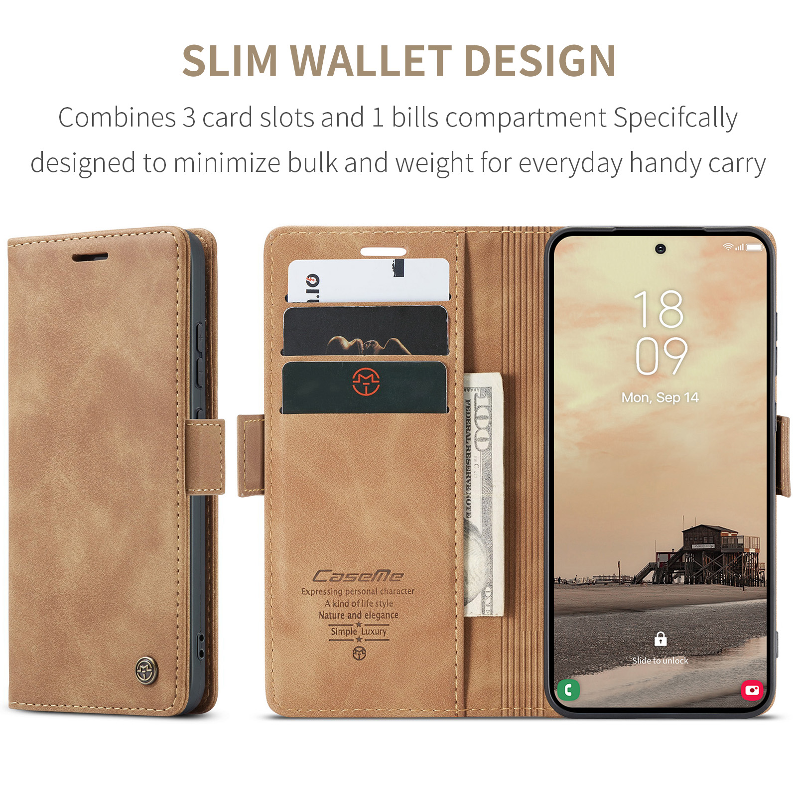 Flip Leather Case for Samsung  - Kickstand Adjustable ulasan dan harga