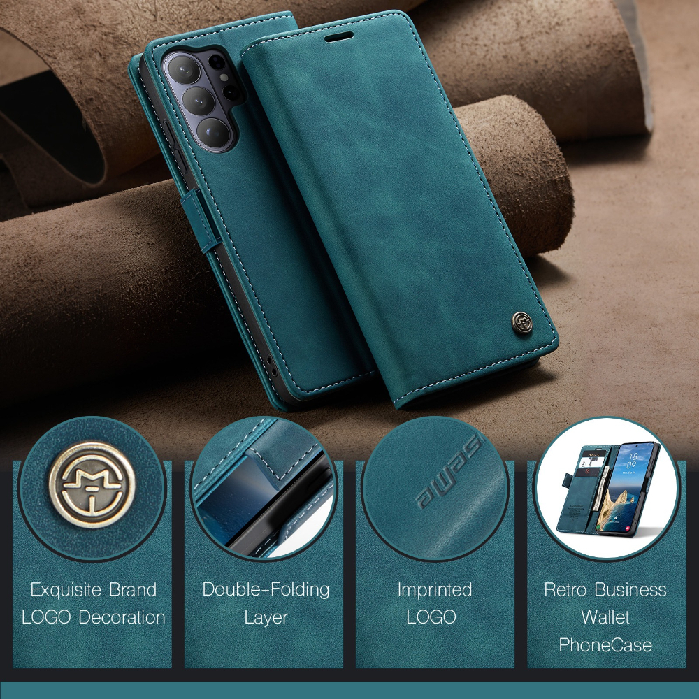 Flip Leather Case for Samsung  - Kickstand Adjustable ulasan dan harga