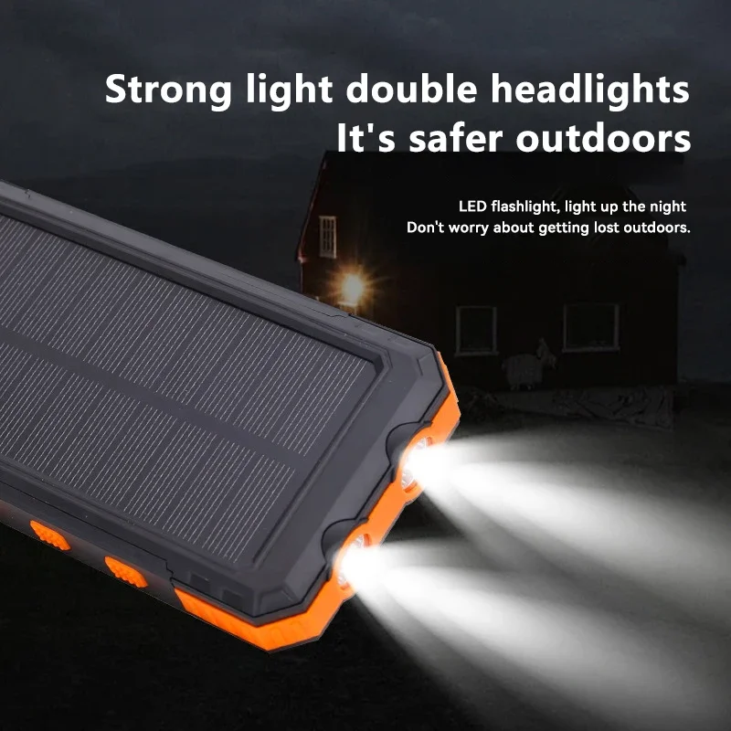 200000mAh Solar Power Bank Por - Usb Charger Dynamo ulasan dan harga