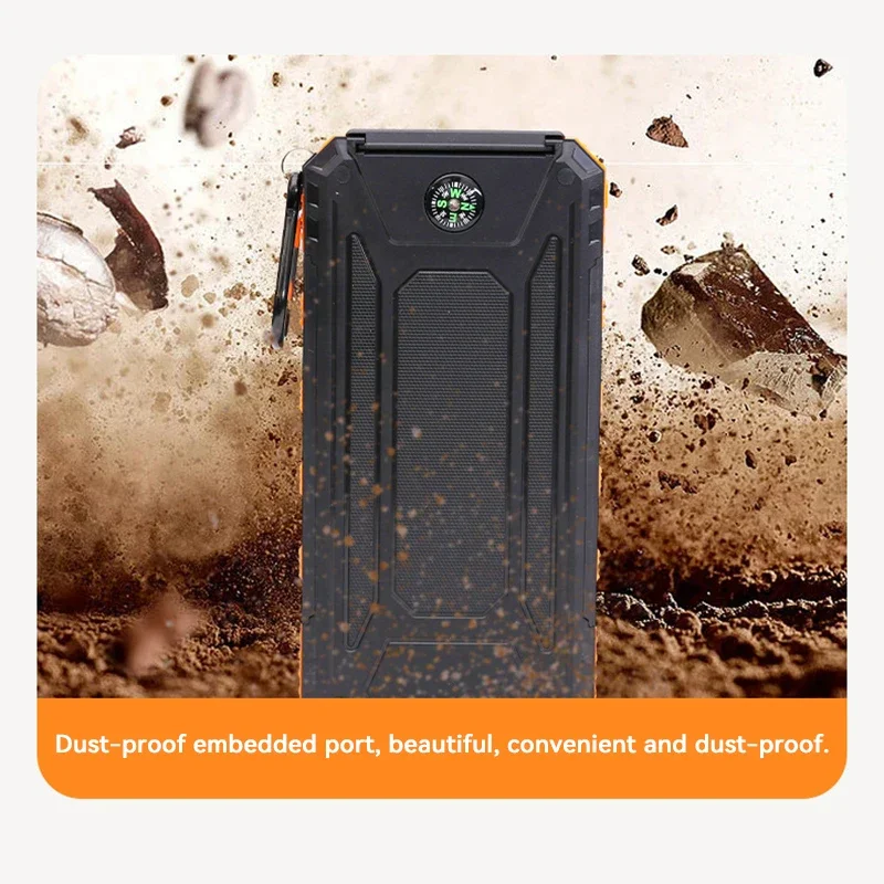 200000mAh Solar Power Bank Por - Usb Charger Dynamo ulasan dan harga