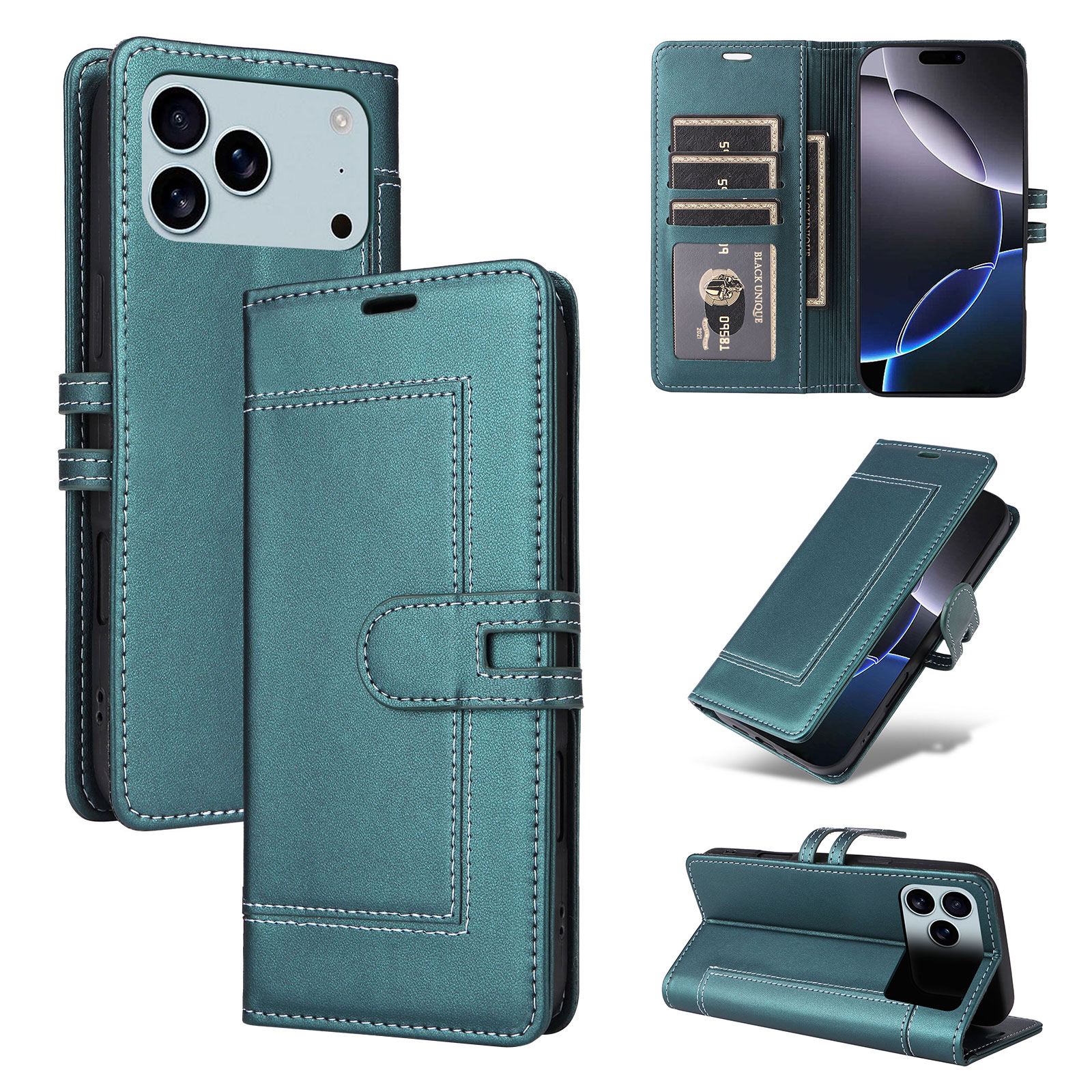 Luxury Magnetic Leather Card S - Kickstand Adjustable ulasan dan harga