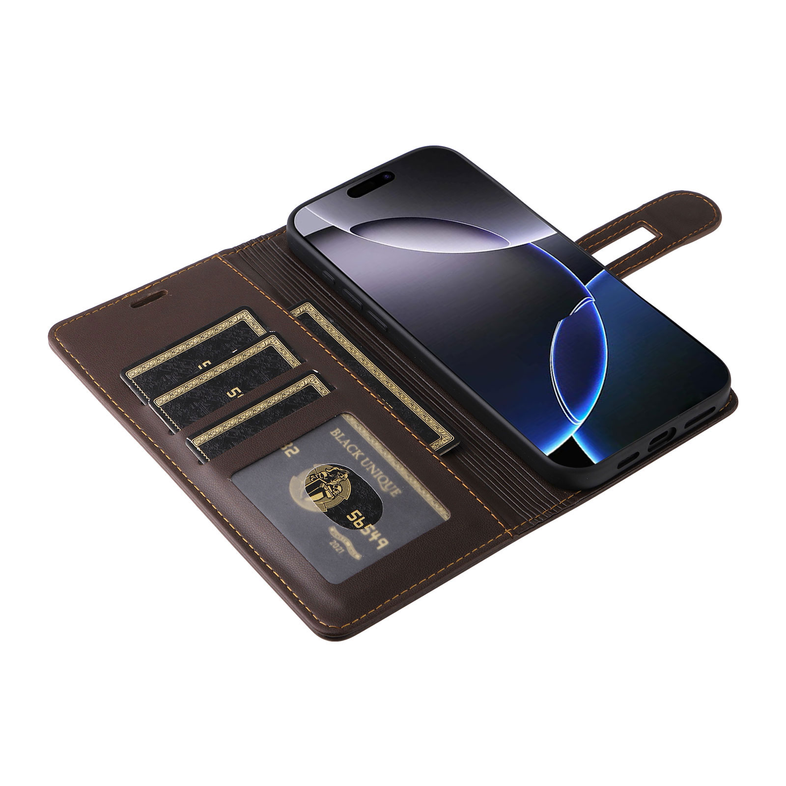Luxury Magnetic Leather Card S - Kickstand Adjustable ulasan dan harga