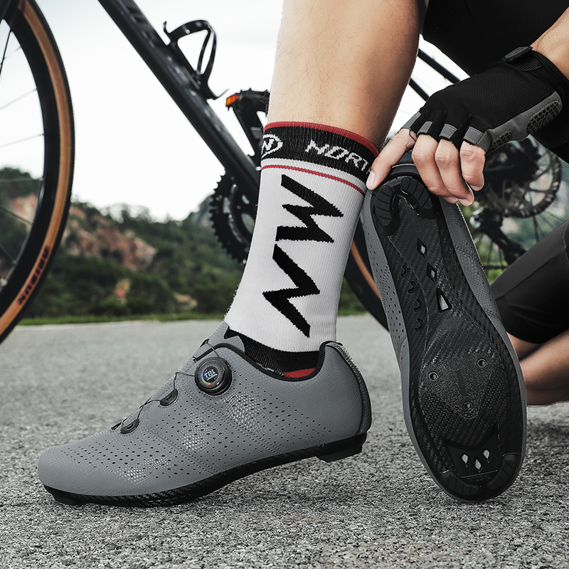 Road Cycling Shoes Men Gray T8 - Cycling Commuter Shoes ulasan dan harga