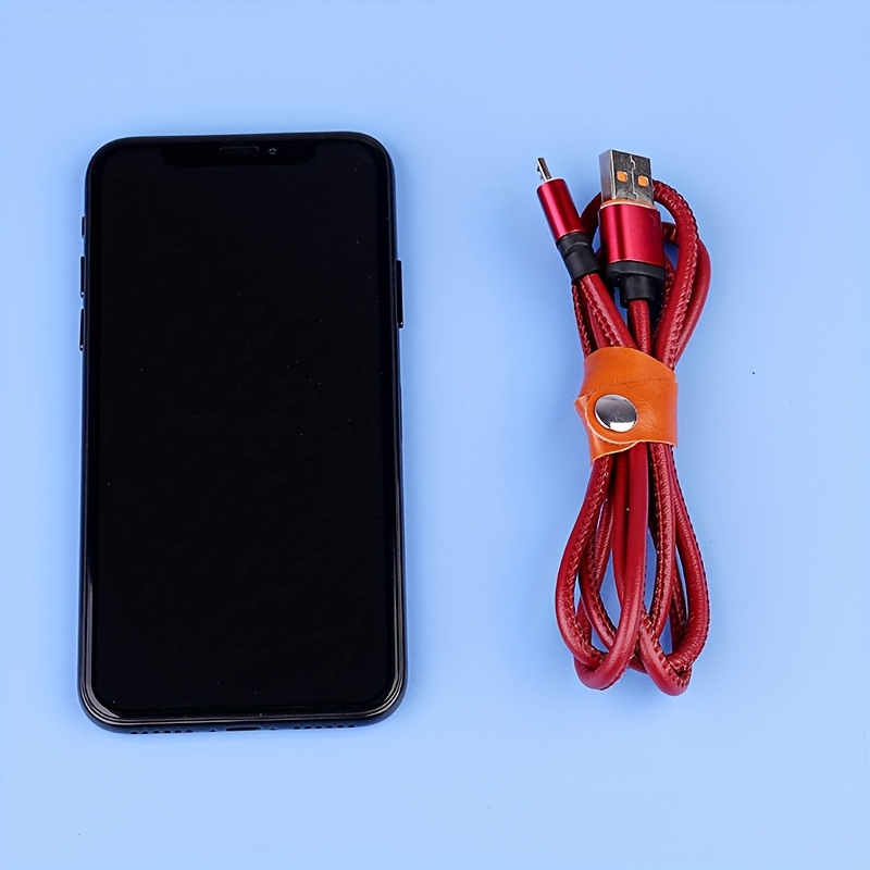 2/5/10pcs random color PU Leat - Cable Lock Flexible ulasan dan harga