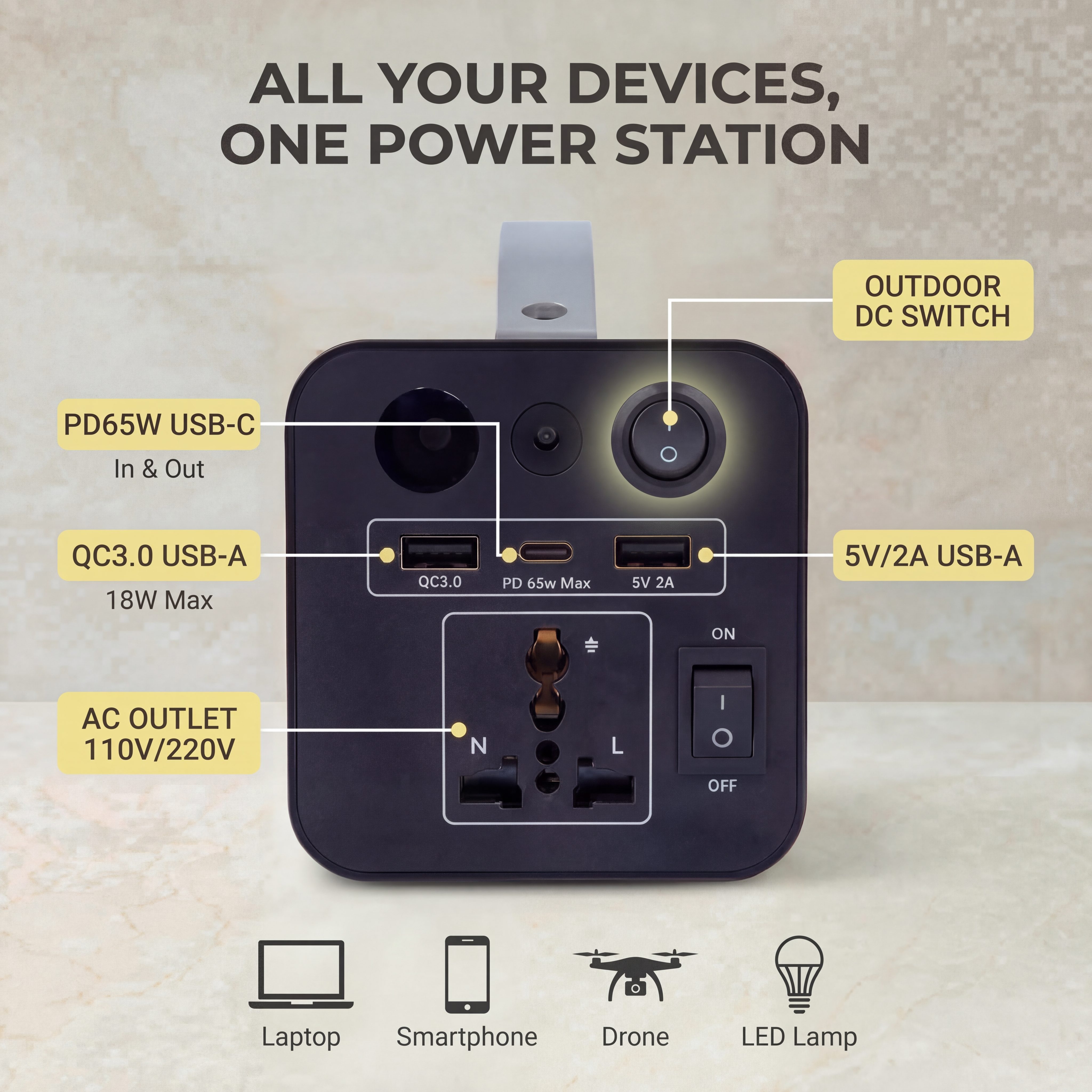 180W Outdoor Power Station 320 - Usb Charger Dynamo ulasan dan harga