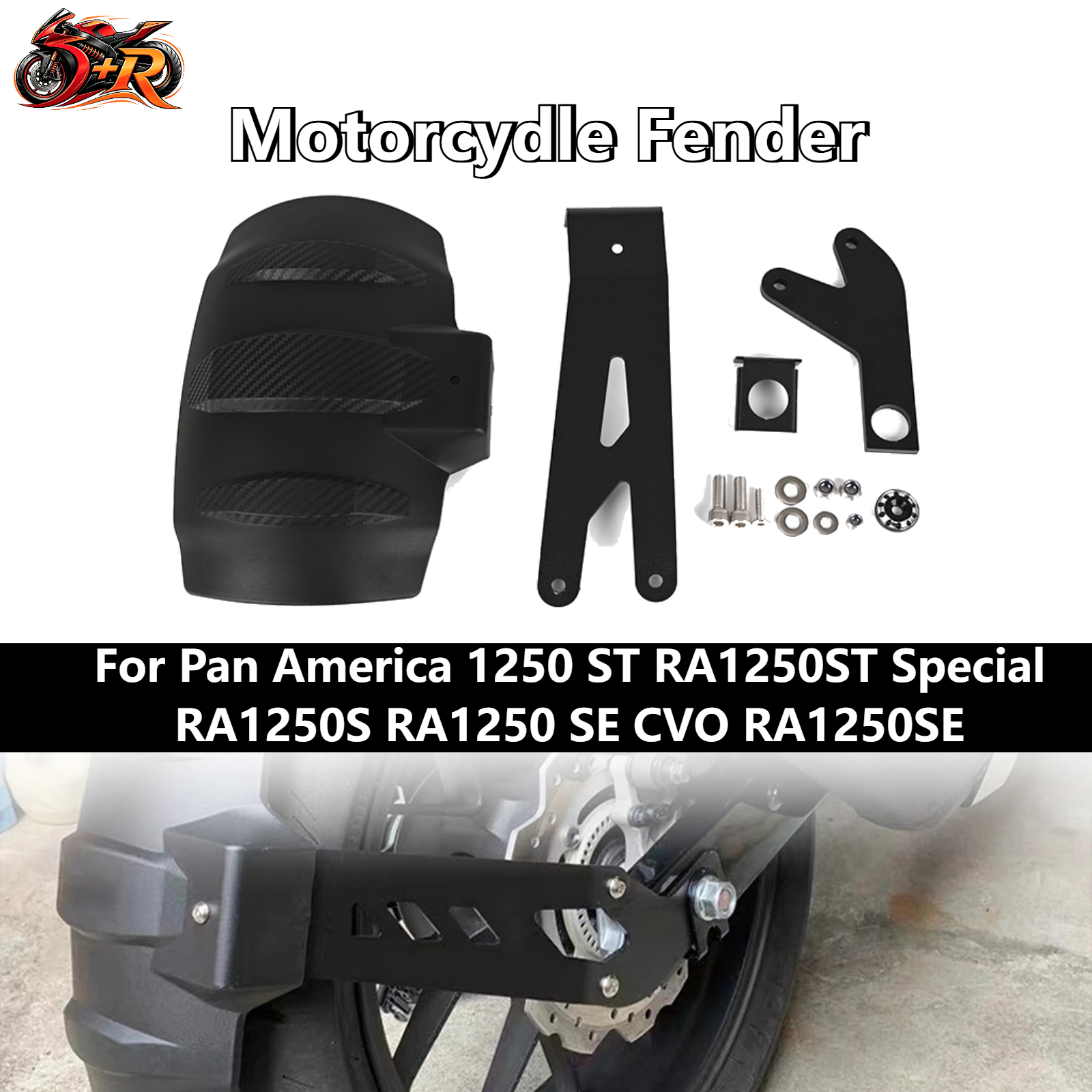 1 Set Moto Fender Rear Wheel C - Fender Mudguard Set ulasan dan harga