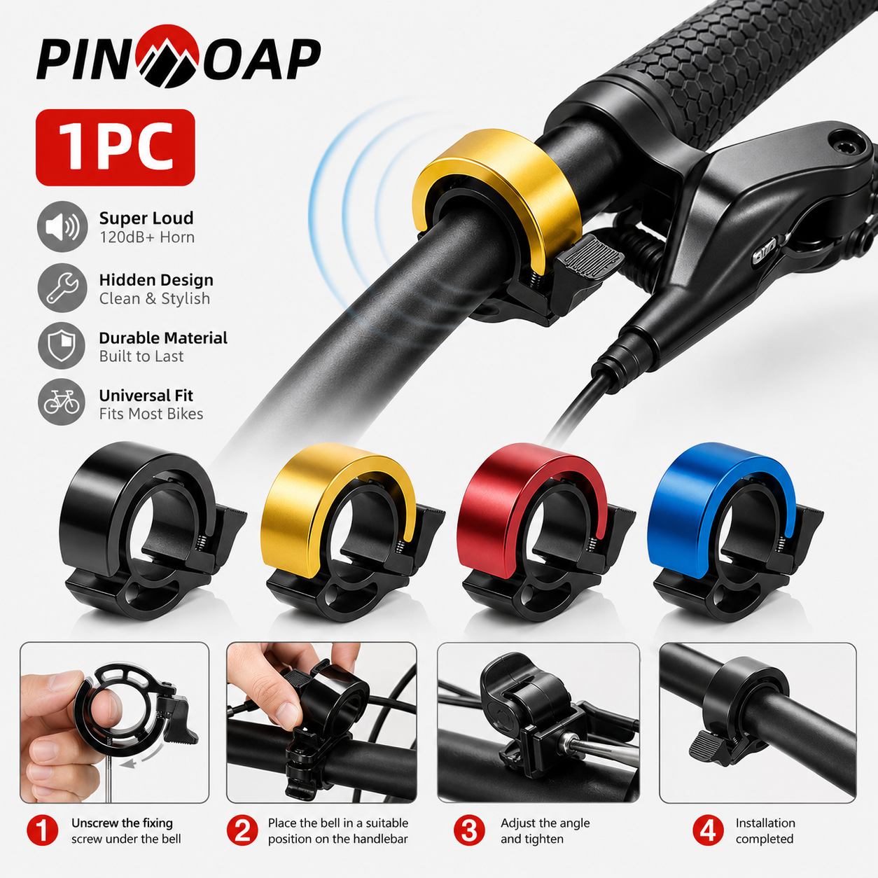 PINMOAP Compact Invisible Bike - Bell Handlebar Ring ulasan dan harga