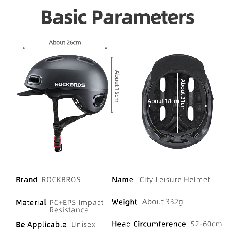 ROCKBROS Bicycle Helmet for Ca - Commute Cycling Helmet ulasan dan harga