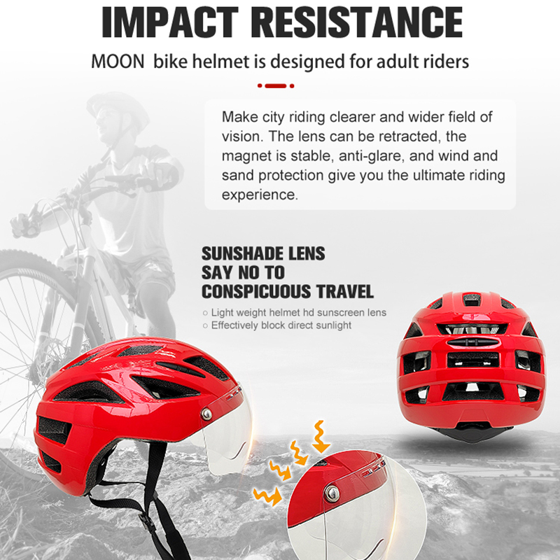MOON Road Bike Helmet with Det - Commute Cycling Helmet ulasan dan harga