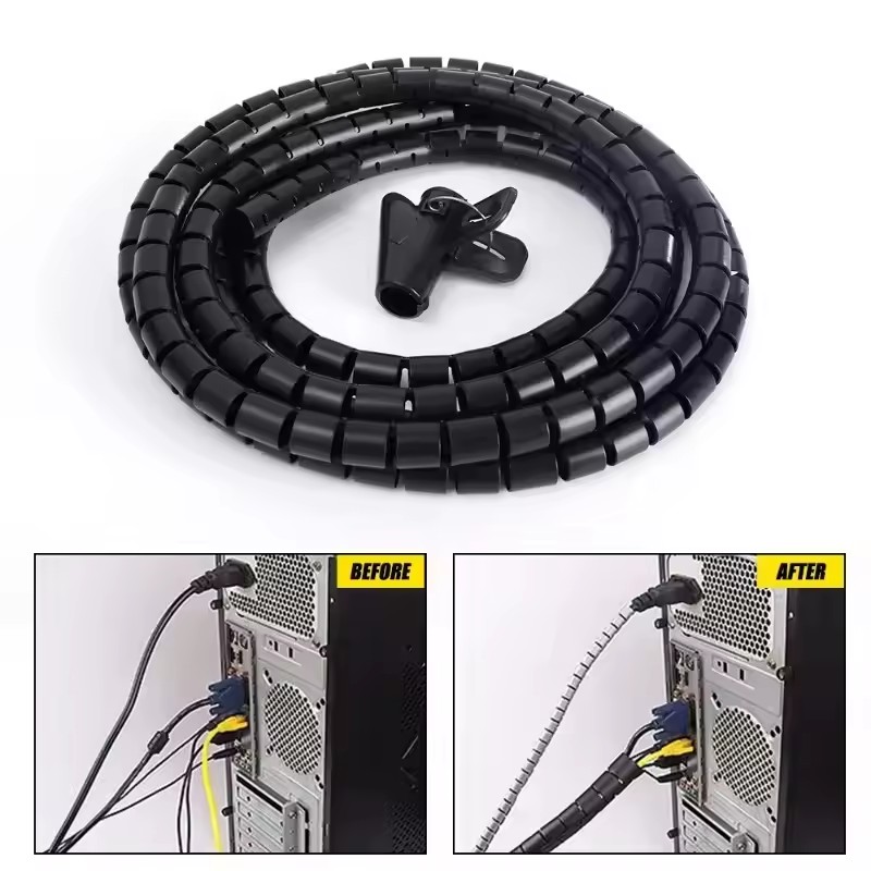 2M Flexible Spiral Cable Organ - Cable Lock Flexible ulasan dan harga
