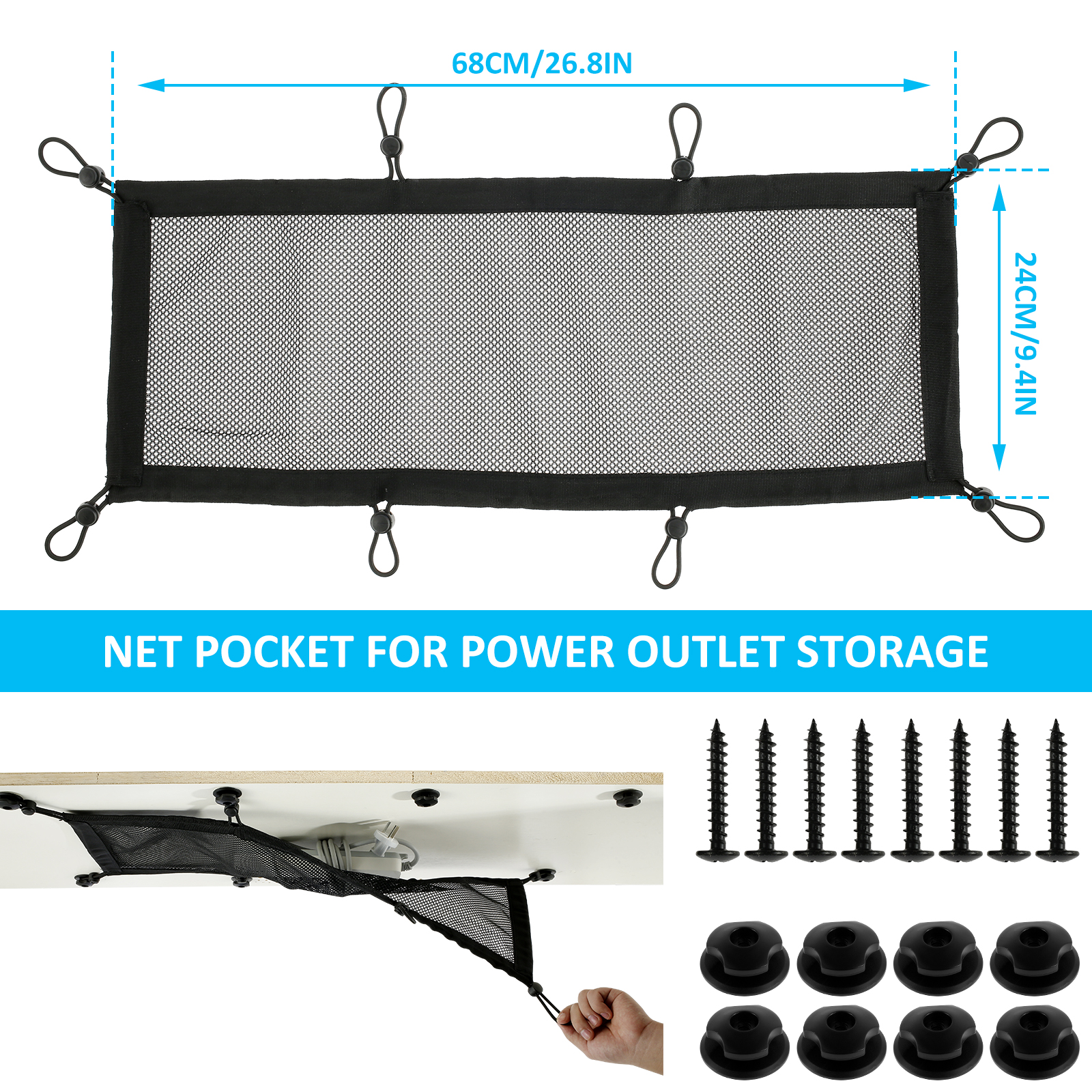 Cable Management Net Large Cap - Cable Lock Flexible ulasan dan harga