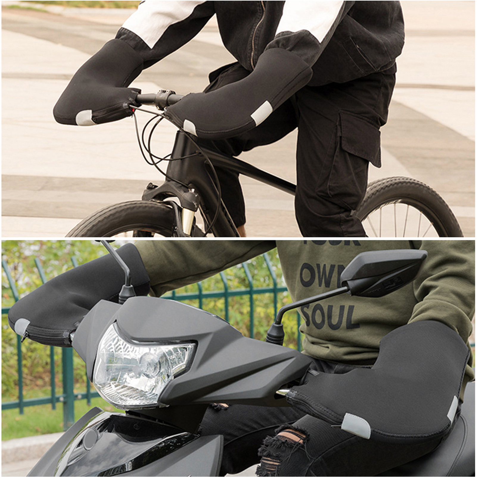 Winter Bicycle Handlebar Warm  - Winter Cycling Commute ulasan dan harga