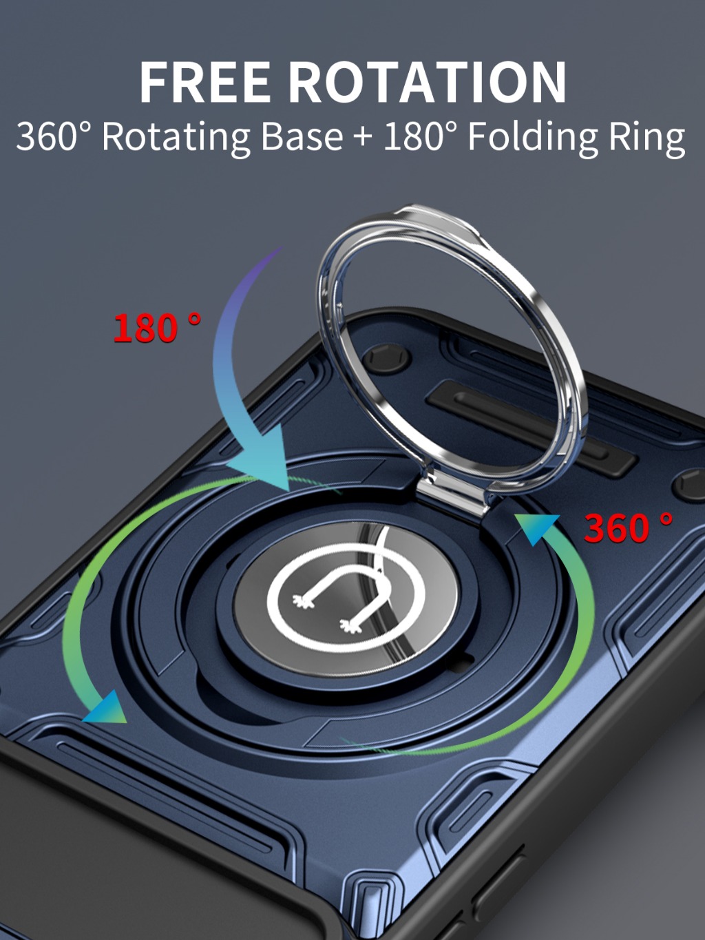 Magnetic Car Mount 360° Ring K - Kickstand Adjustable ulasan dan harga