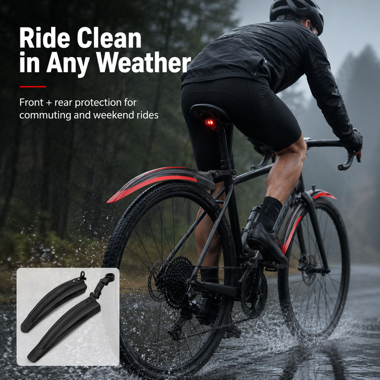 PINMOAP 2PCS Bicycle Fender Se - Fender Mudguard Set ulasan dan harga