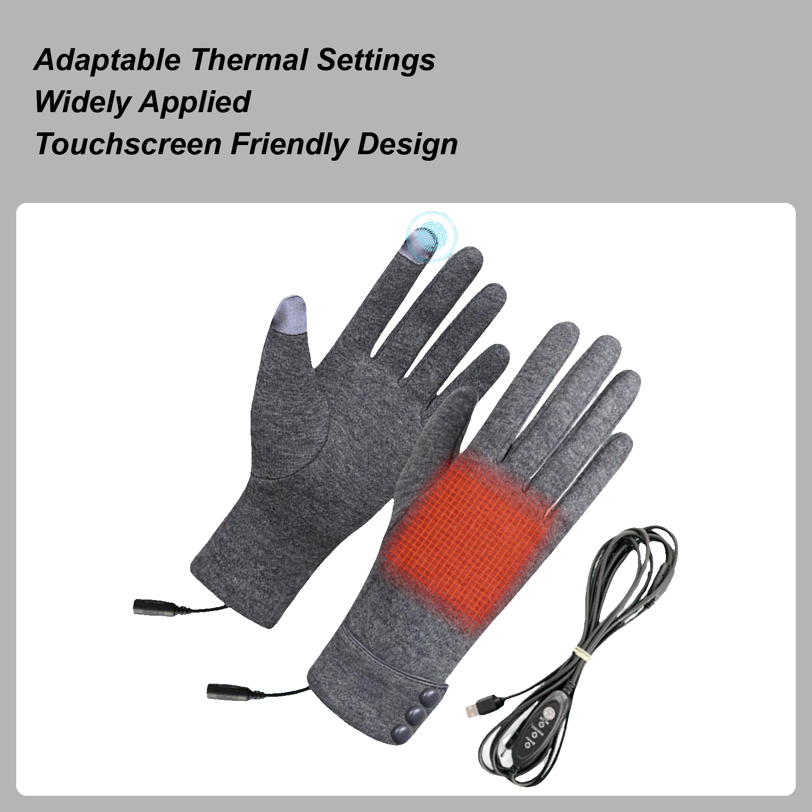 Heating Gloves 3-level USB Win - Winter Cycling Commute ulasan dan harga