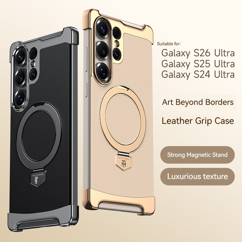 Luxury Leather Frameless Magne - Kickstand Adjustable ulasan dan harga